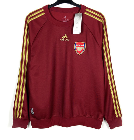 BNWT 2021 2022 Arsenal Adidas Teamgeist Football Crew Sweater Men's Small