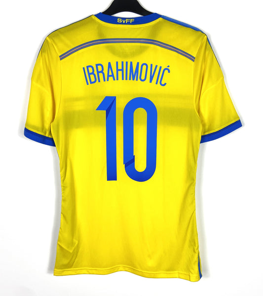 BNWT 2014 2015 Sweden Adidas Home Player Issue Football Shirt IBRAHIMOVIC 10 Men's Medium