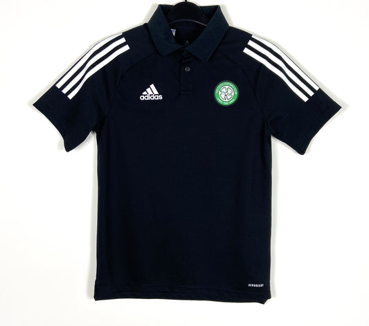 2020 2021 Celtic Adidas Football Polo Shirt Kids 13-14 Years