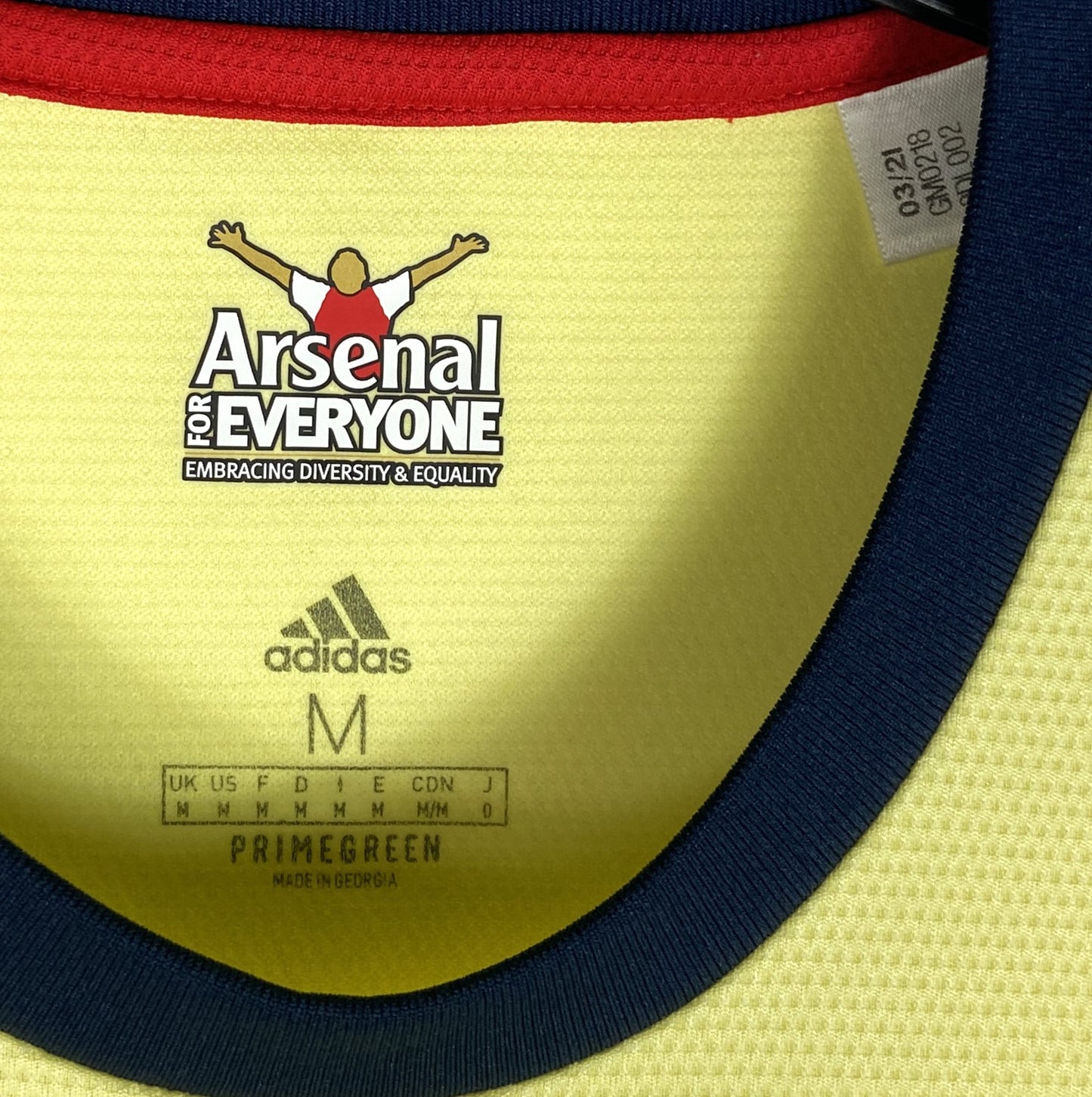 2021 2022 Arsenal Adidas Away Football Shirt Men's Medium