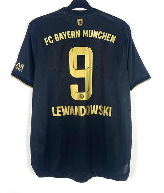 BNWT 2021 2022 Bayern Munich Adidas Away Player Issue Football Shirt LEWANDOWSKI 9 Men's XL