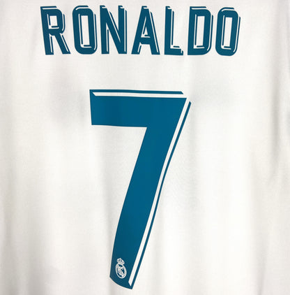 2017 2018 Real Madrid Adidas Home Football Shirt RONALDO 7 Men's Medium