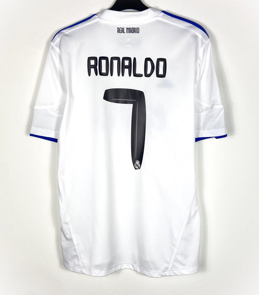 2010 2011 Real Madrid Adidas Home Football Shirt RONALDO 7 Men's Large