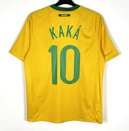 2010 2011 Brazil Nike Home Football Shirt KAKA 10 Men's Medium