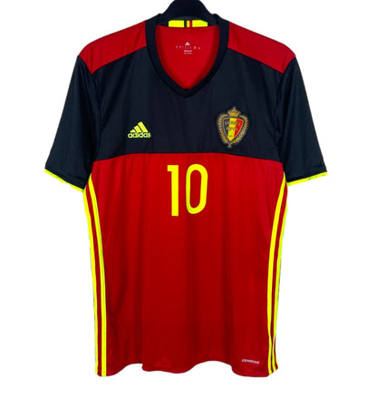 2015 2016 Belgium Adidas Home Football Shirt HAZARD 10 Men's Large