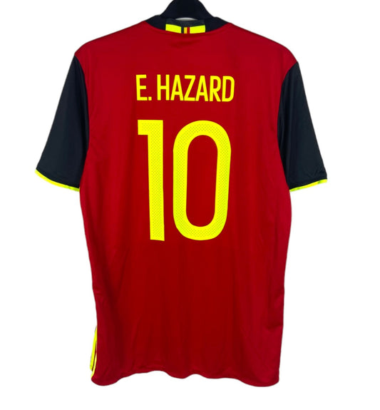 2015 2016 Belgium Adidas Home Football Shirt HAZARD 10 Men's Large