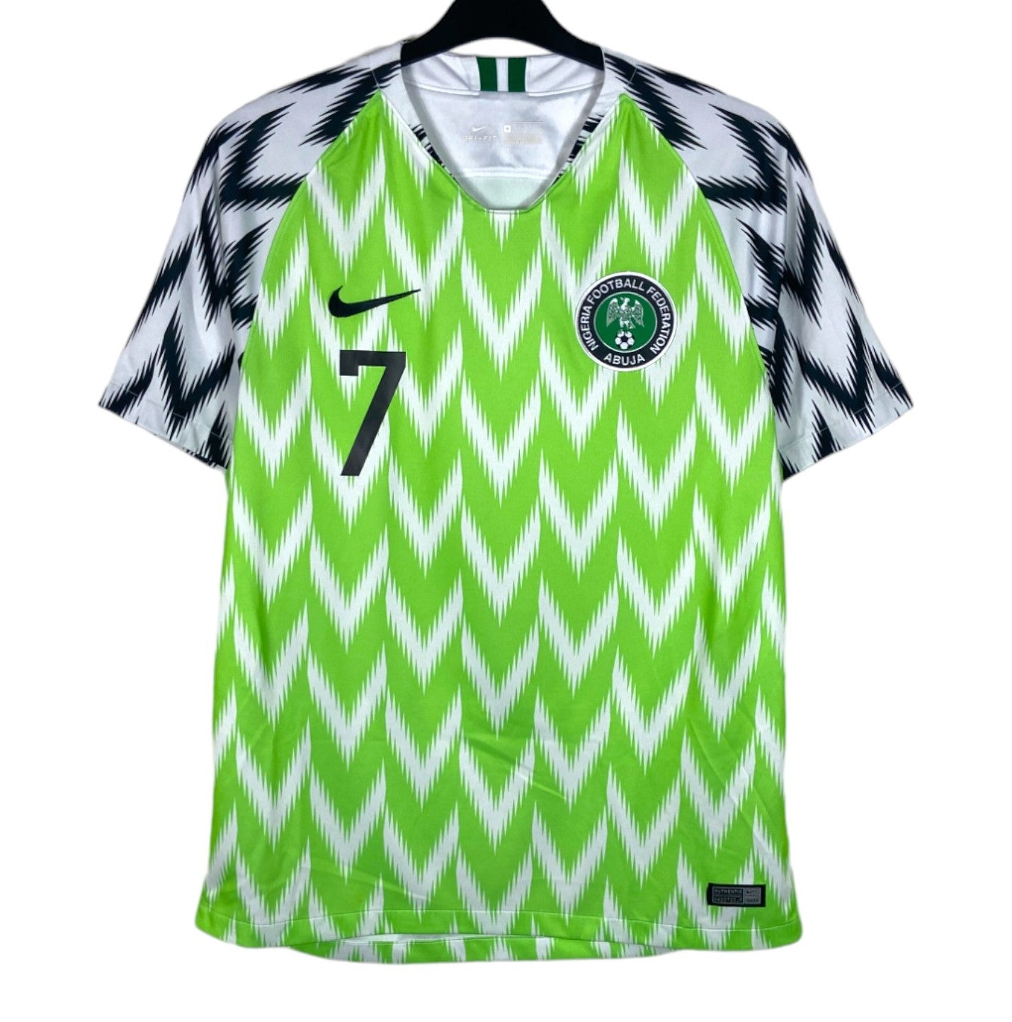 2018 2019 Nigeria Nike Home Football Shirt MUSA 7 Men's Medium
