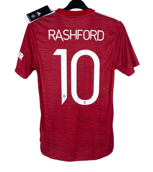 BNWT 2020 2021 Manchester United Adidas Player Issue Home Football Shirt RASHFORD 10 Men's XS