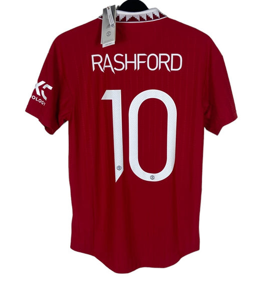 BNWT 2022 2023 Manchester United Adidas Player Issue Home Shirt RASHFORD 10 Men's Small