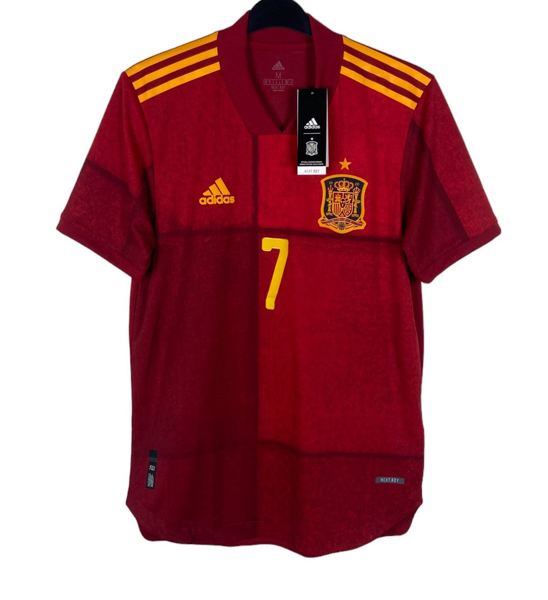 BNWT 2020 2021 Spain Adidas Home Player Issue Football Shirt MORATA 7 Men's Medium
