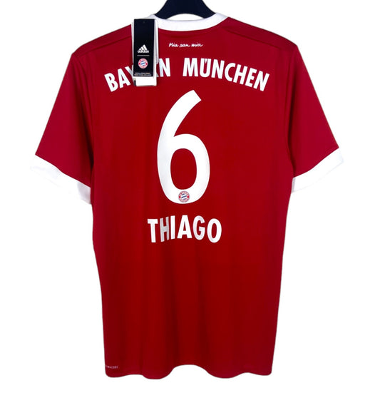 BNWT 2017 2018 Bayern Munich Adidas Home Football Shirt THIAGO 6 Men's Medium