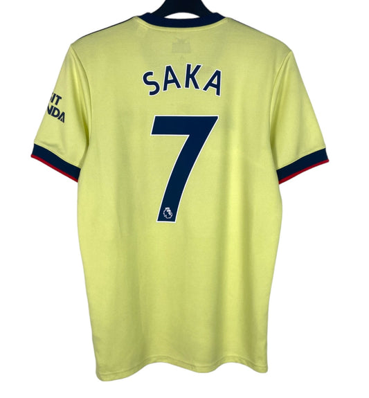 2021 2022 Arsenal Adidas Away Football Shirt SAKA 7 Men's Medium