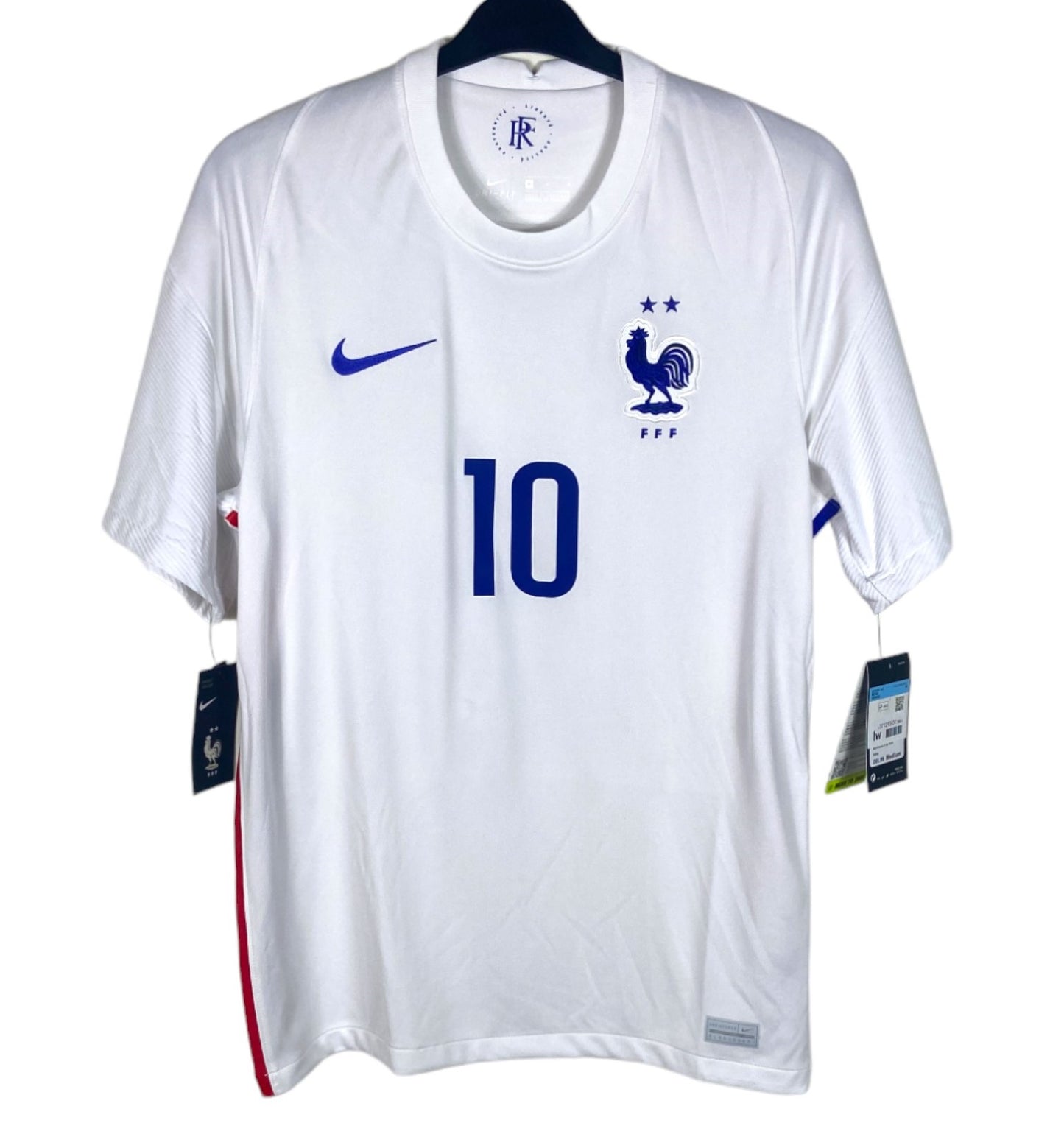 BNWT 2020 2021 France Nike Away Football Shirt MBAPPE 10 Men's Medium