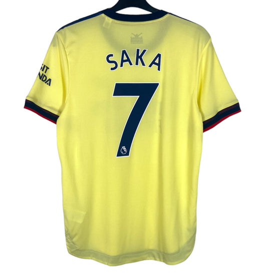 2021 2022 Arsenal Adidas Away Player Issue Football Shirt SAKA 7 Men's Medium
