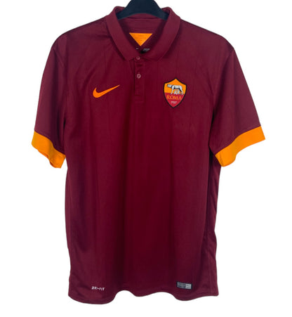2014 2015 AS Roma Nike Home Football Shirt Men's Medium
