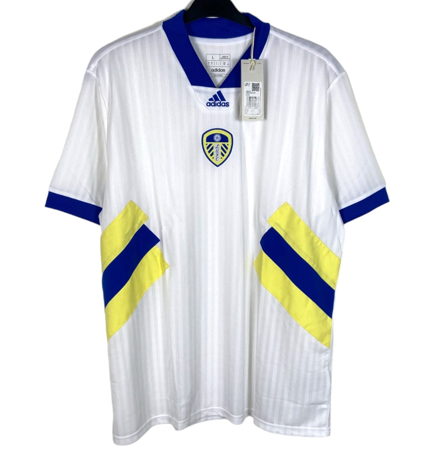 BNWT 2022 2023 Leeds United Adidas ICON Football Shirt Men's Large