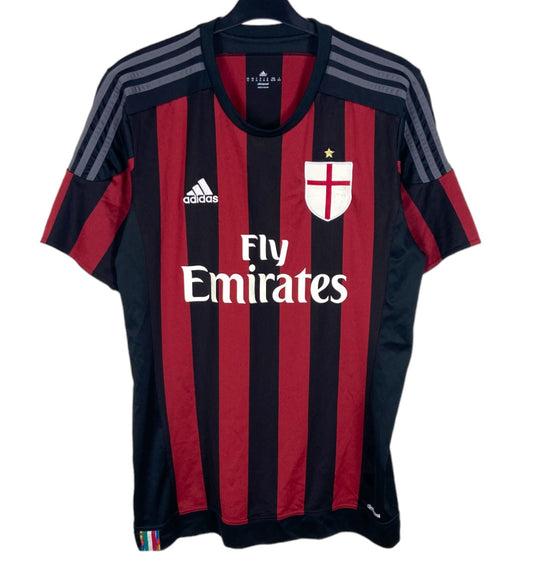 2015 2016 AC Milan Adidas Home Football Shirt Men's XL