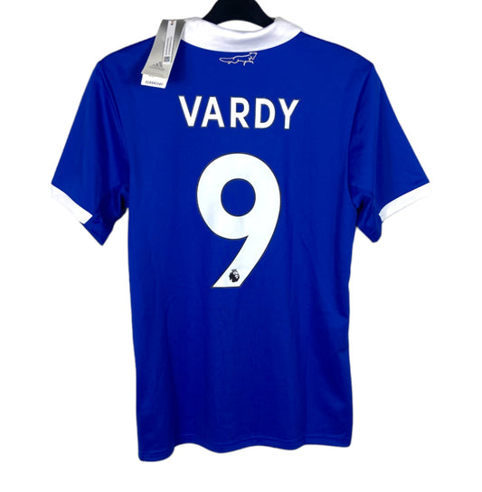 BNWT 2022 2023 Leicester City Adidas Home Football Shirt VARDY 9 Men's Small