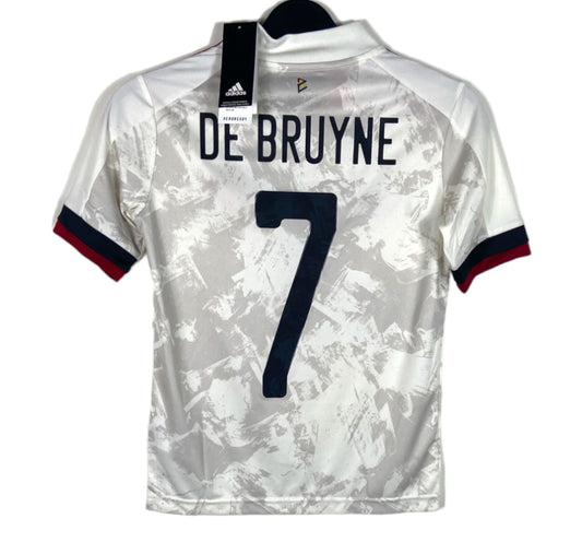 BNWT 2020 2021 Belgium Adidas Away Football Shirt DE BRUYNE 7 Kids 11-12 Years