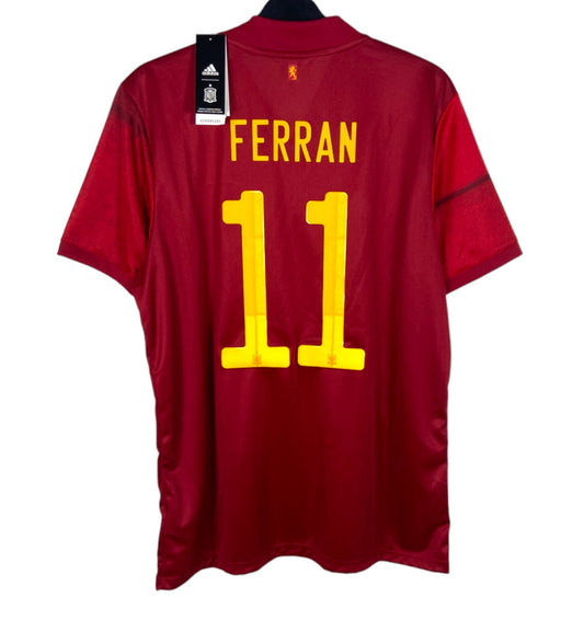 BNWT 2020 2021 Spain Adidas Home Football Shirt FERRAN 11 Men's XL