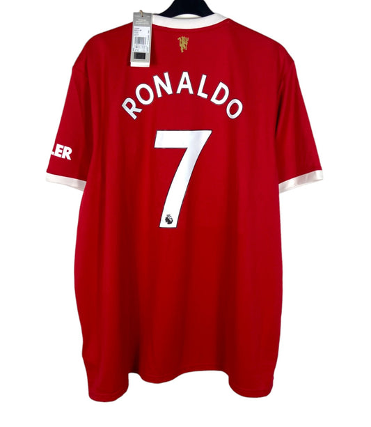 BNWT 2021 2022 Manchester United Adidas Home Shirt RONALDO 7 Men's 3XL