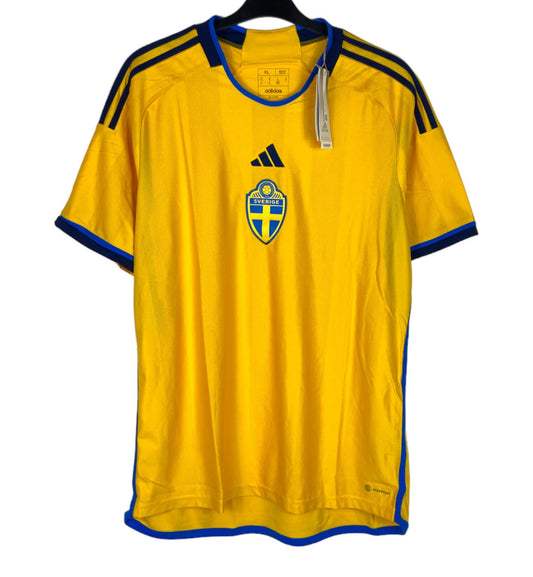 BNWT 2022 2023 Sweden Adidas Home Football Shirt Men's XL