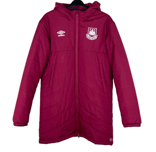 West Ham Umbro Football Bench Coat Men's Large