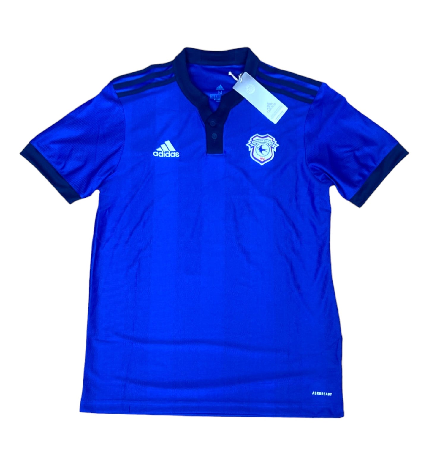 BNWT 2021 2022 Cardiff City Adidas Home Football Shirt MORRISON 4 Men's Medium