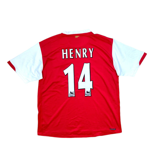 2006 2008 Arsenal Nike Home Football Shirt HENRY 14 Men's XL