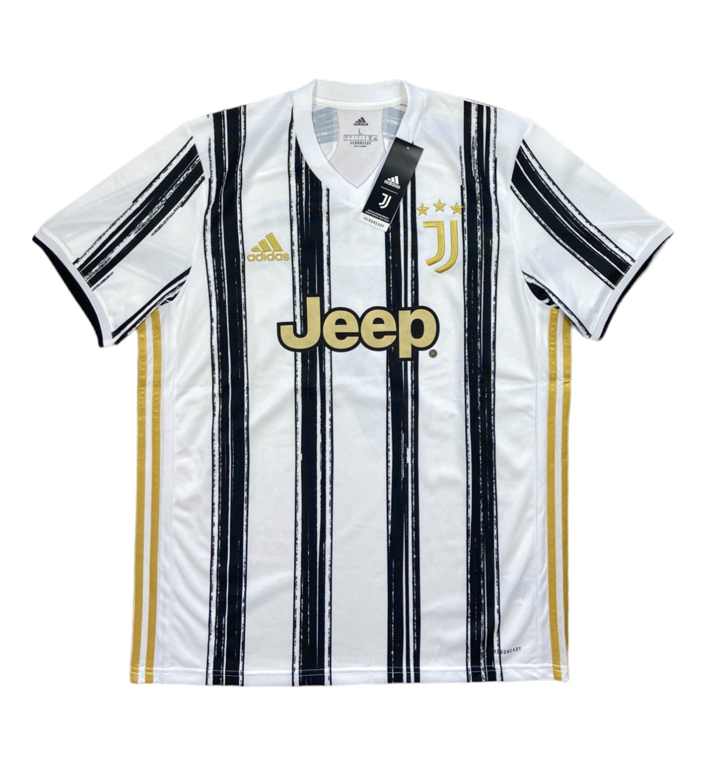 BNWT 2020 2021 Juventus Adidas Home Football Shirt RONALDO 7 Men's Large