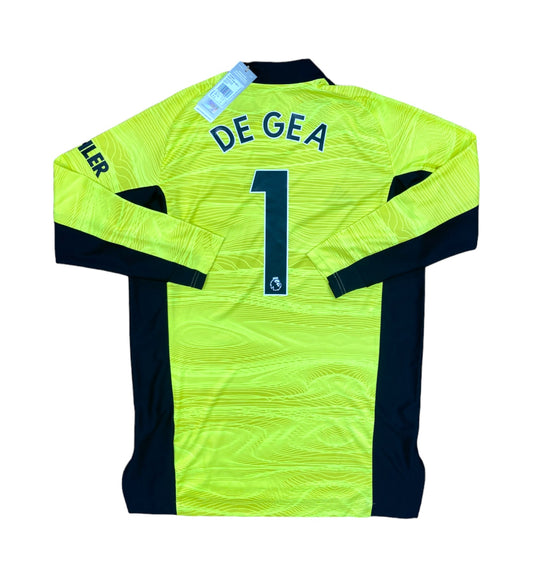 BNWT 2021 2022 Manchester United Adidas Home Goalkeeper Football Shirt DE GEA 1 Men's Medium
