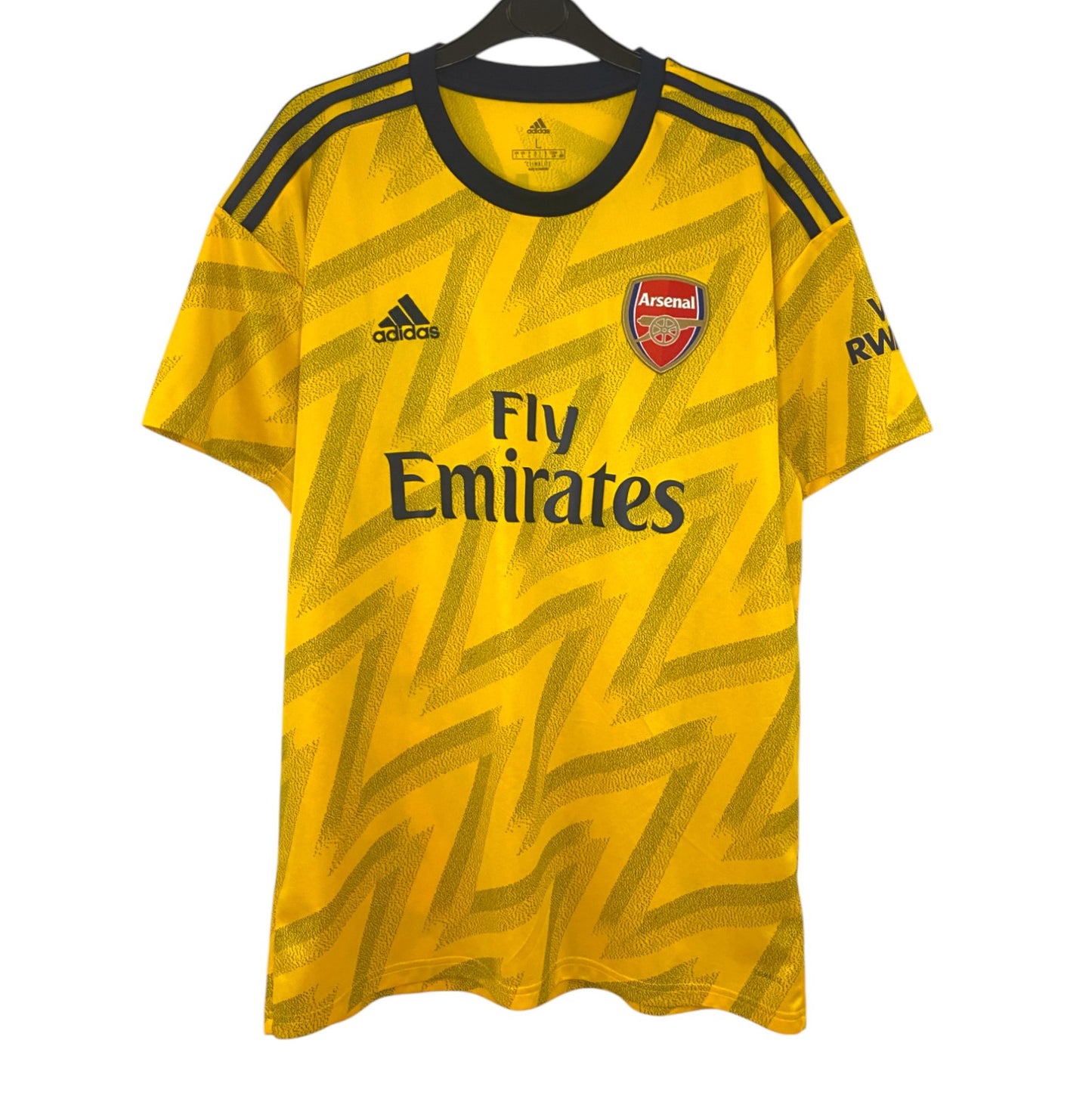 2019 2020 Arsenal Adidas Away 'Bruised Banana' Football Shirt SAKA 77 Men's Large