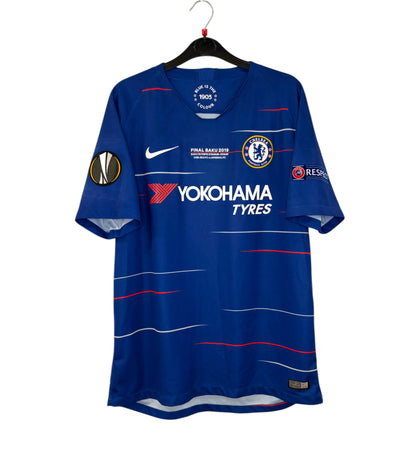 2018 2019 Chelsea Nike Home Europa League Final Football Shirt HAZARD 10 Mens Large