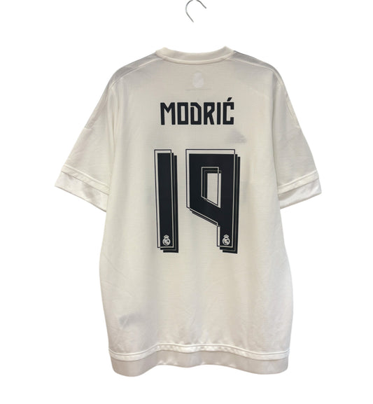 2015 2016 Real Madrid Adidas Home Football Shirt MODRIC 19 Men's Large