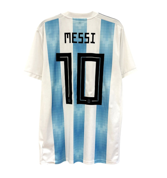 2018 2019 Argentina Adidas Home Football Shirt MESSI 10 Men's Large