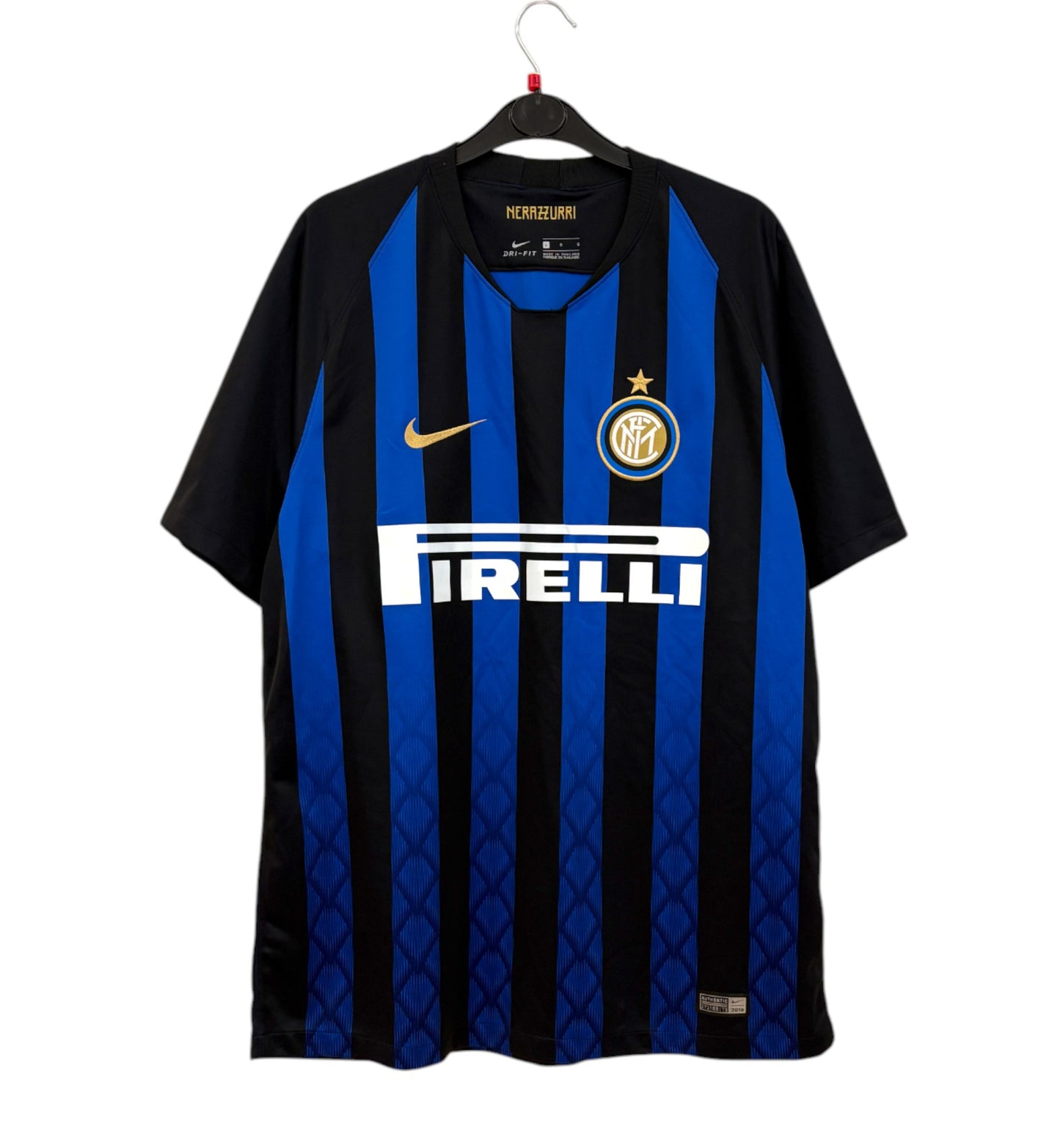 2018 2019 Inter Milan Nike Home Football Shirt LAUTARO 10 Men's Large