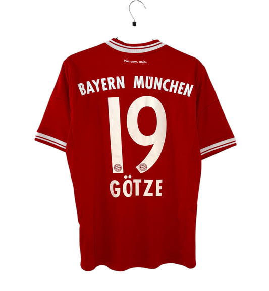 2013 2014 Bayern Munich Adidas Home Football Shirt GOTZE 19 Kids 13-14 Years