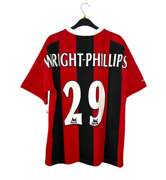 2003 2004 Manchester City Reebok Away Football Shirt WRIGHT-PHILLIPS 29 Men's Medium