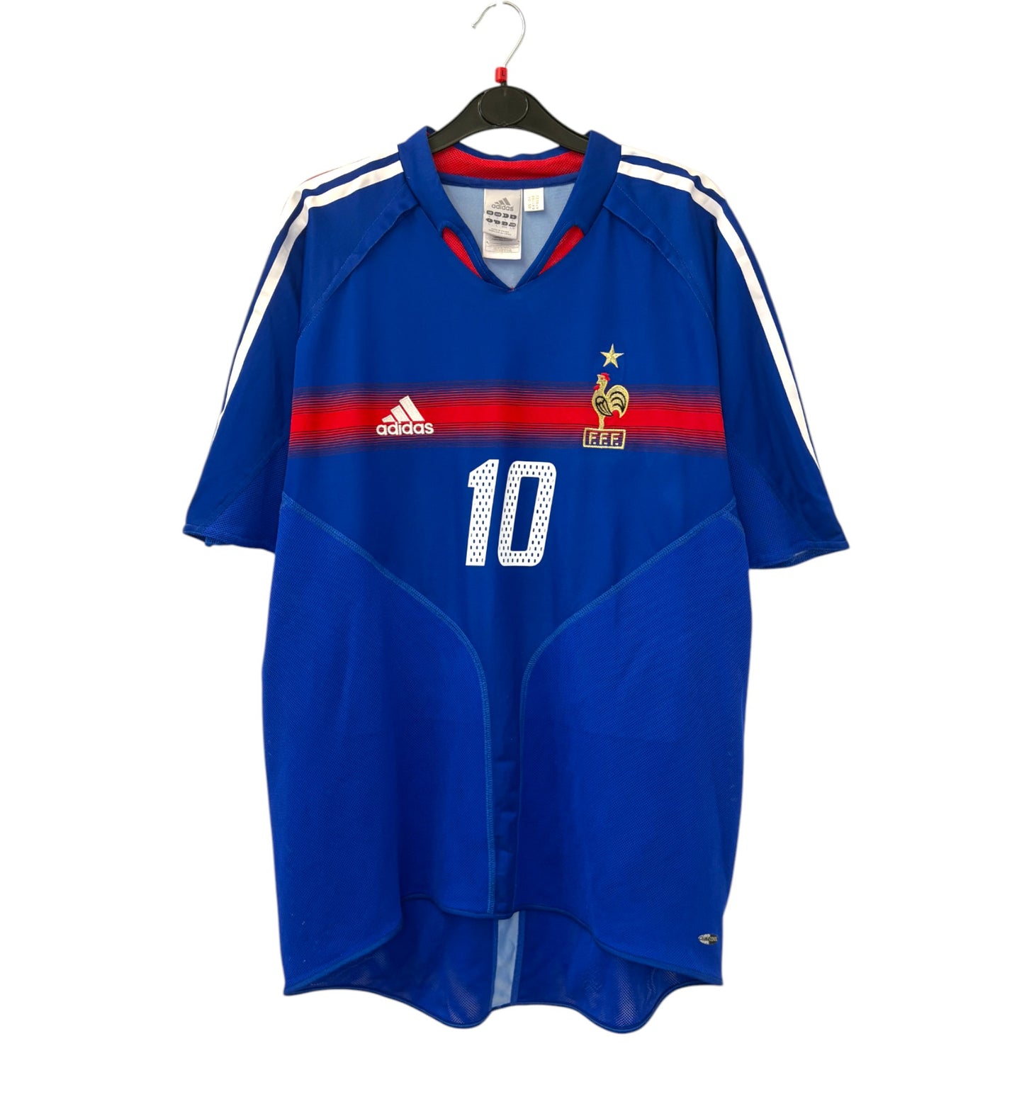 2004 2006 France Home Adidas Football Shirt ZIDANE 10 Men's Large