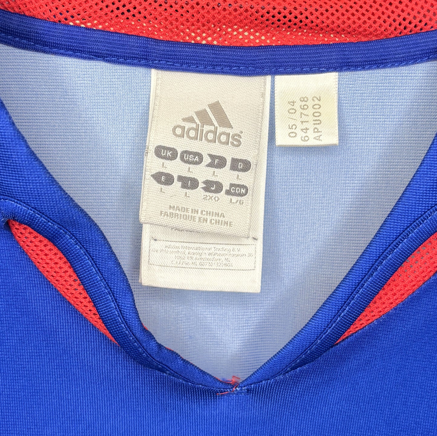 2004 2006 France Home Adidas Football Shirt ZIDANE 10 Men's Large