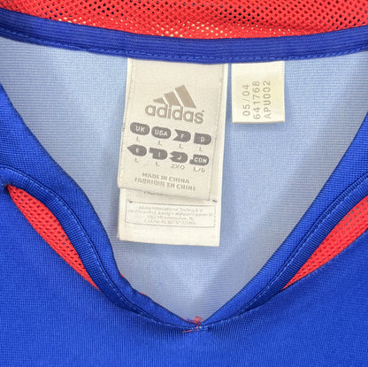 2004 2006 France Home Adidas Football Shirt ZIDANE 10 Men's Large