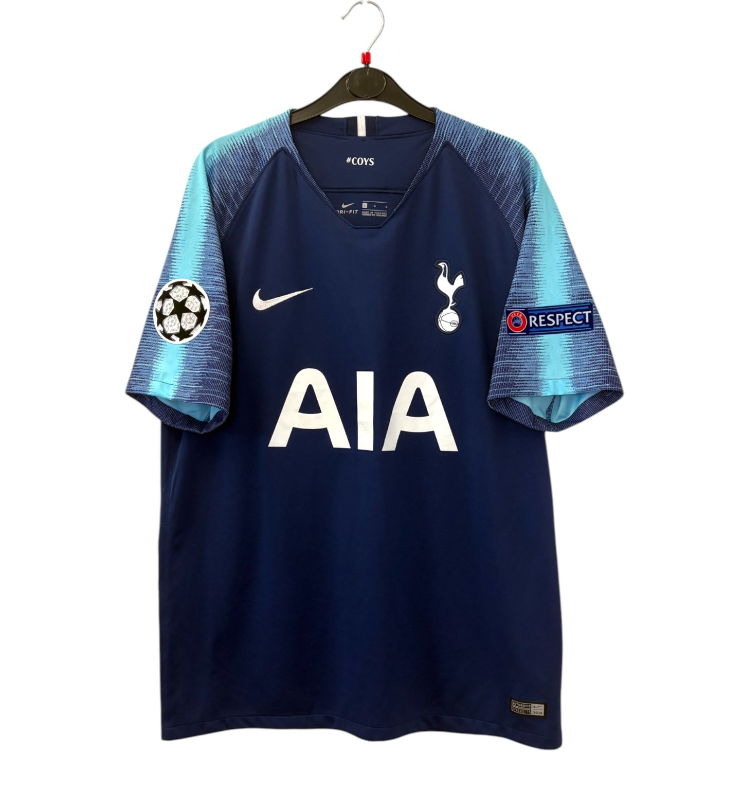 2018 2019 Tottenham Hotspur Nike Away UCL Football Shirt SON 7 Men's Large