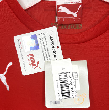 BNWT 2014 2015 Arsenal Puma Home Football Shirt OZIL 11 Men's Large