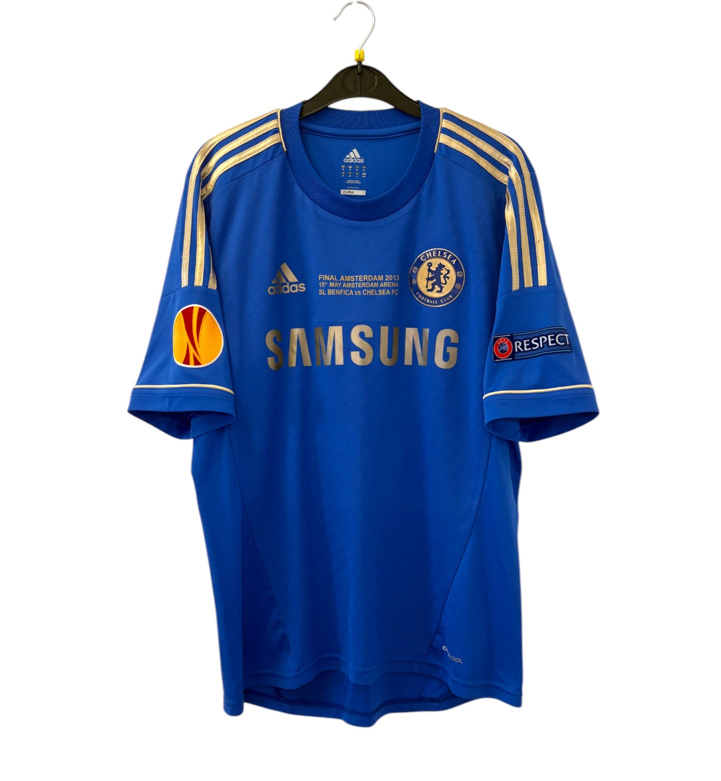 2012 2013 Chelsea Adidas Home Europa League Final Football Shirt LAMPARD 8 Men's Medium