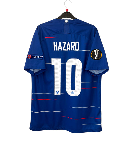 2018 2019 Chelsea Nike Home Europa League Final Football Shirt HAZARD 10 Mens Large