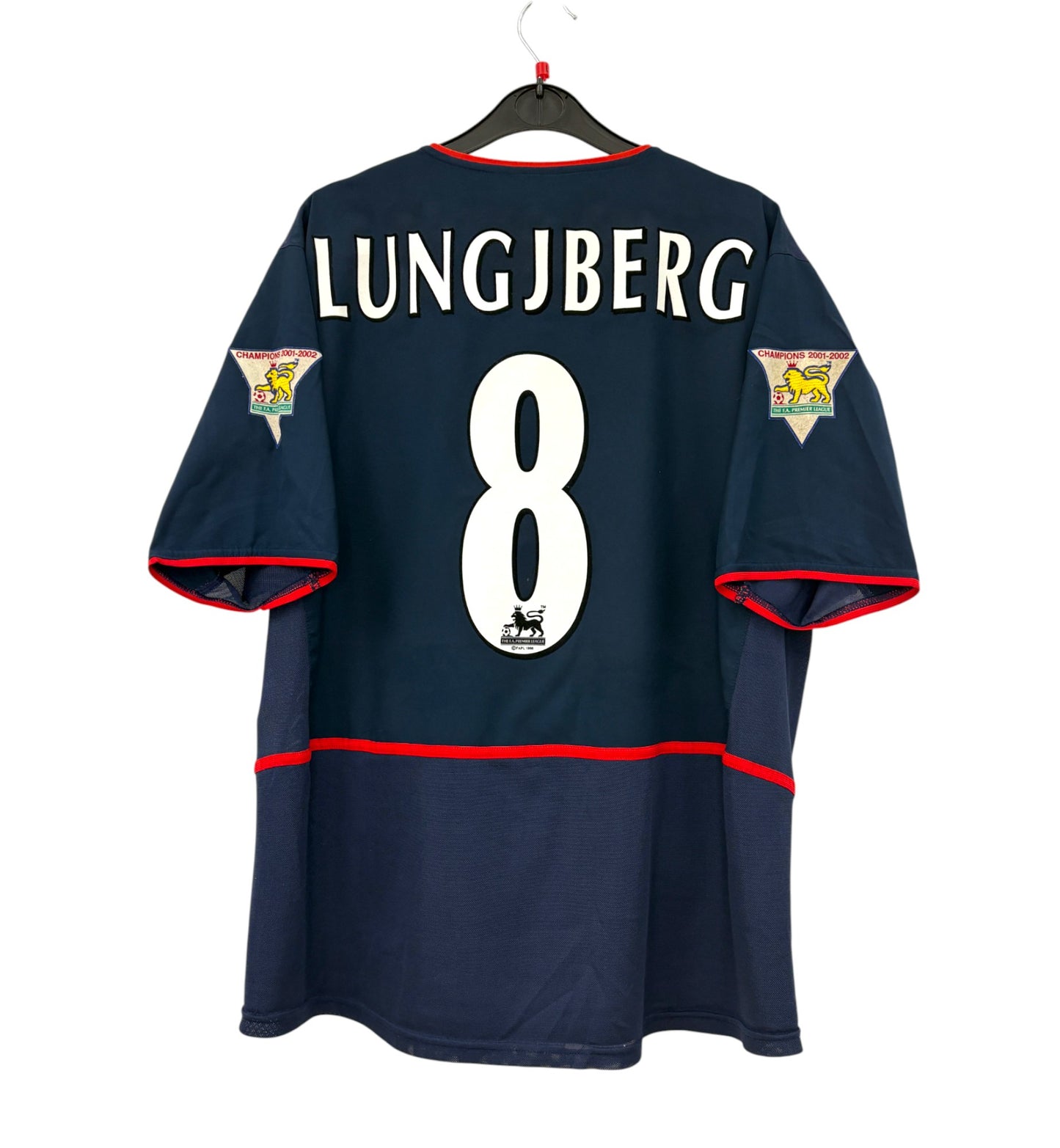2002 2003 Arsenal Nike Away Football Shirt LUNGJBERG 8 Men's Large