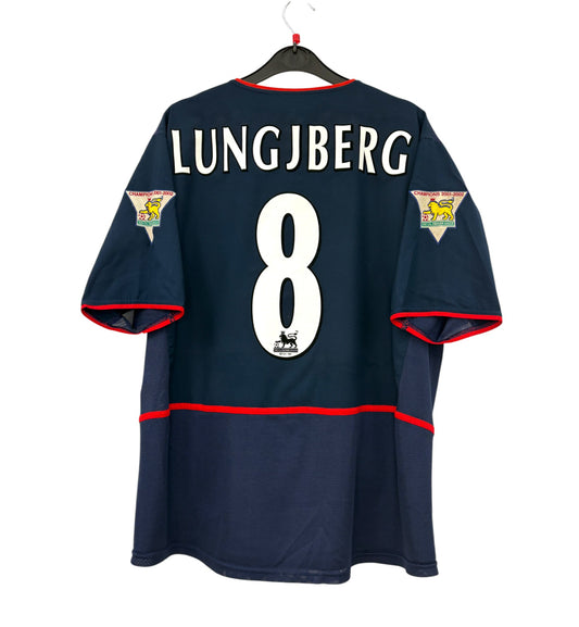 2002 2003 Arsenal Nike Away Football Shirt LUNGJBERG 8 Men's Large