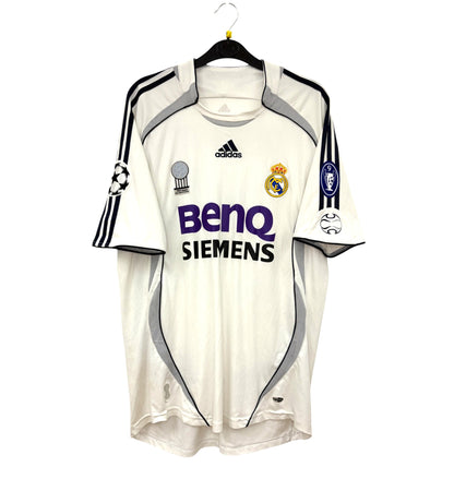 2006 2007 Real Madrid Adidas Home Football Shirt BECKHAM 23 Men's Medium