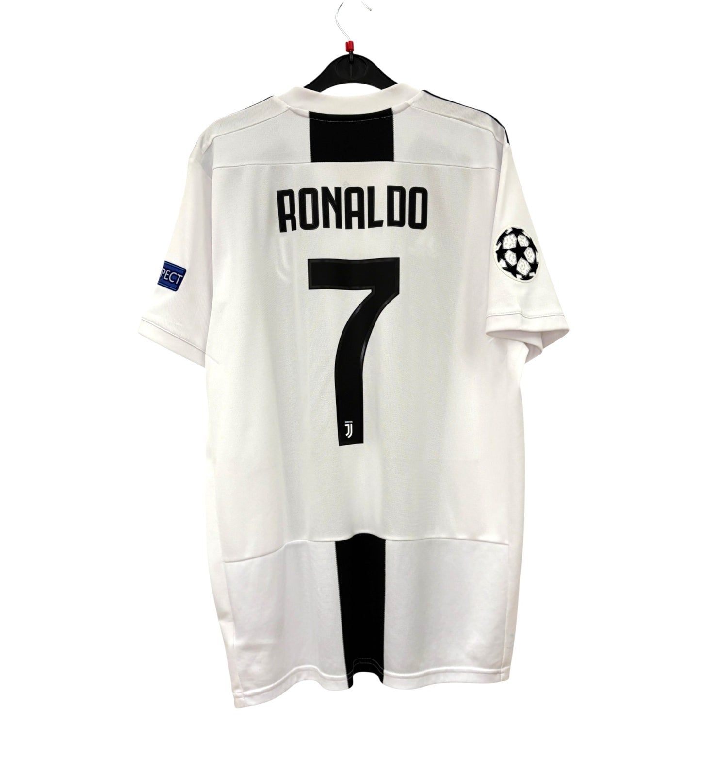 2018 2019 Juventus Adidas Home UCL Football Shirt RONALDO 7 Men's Large