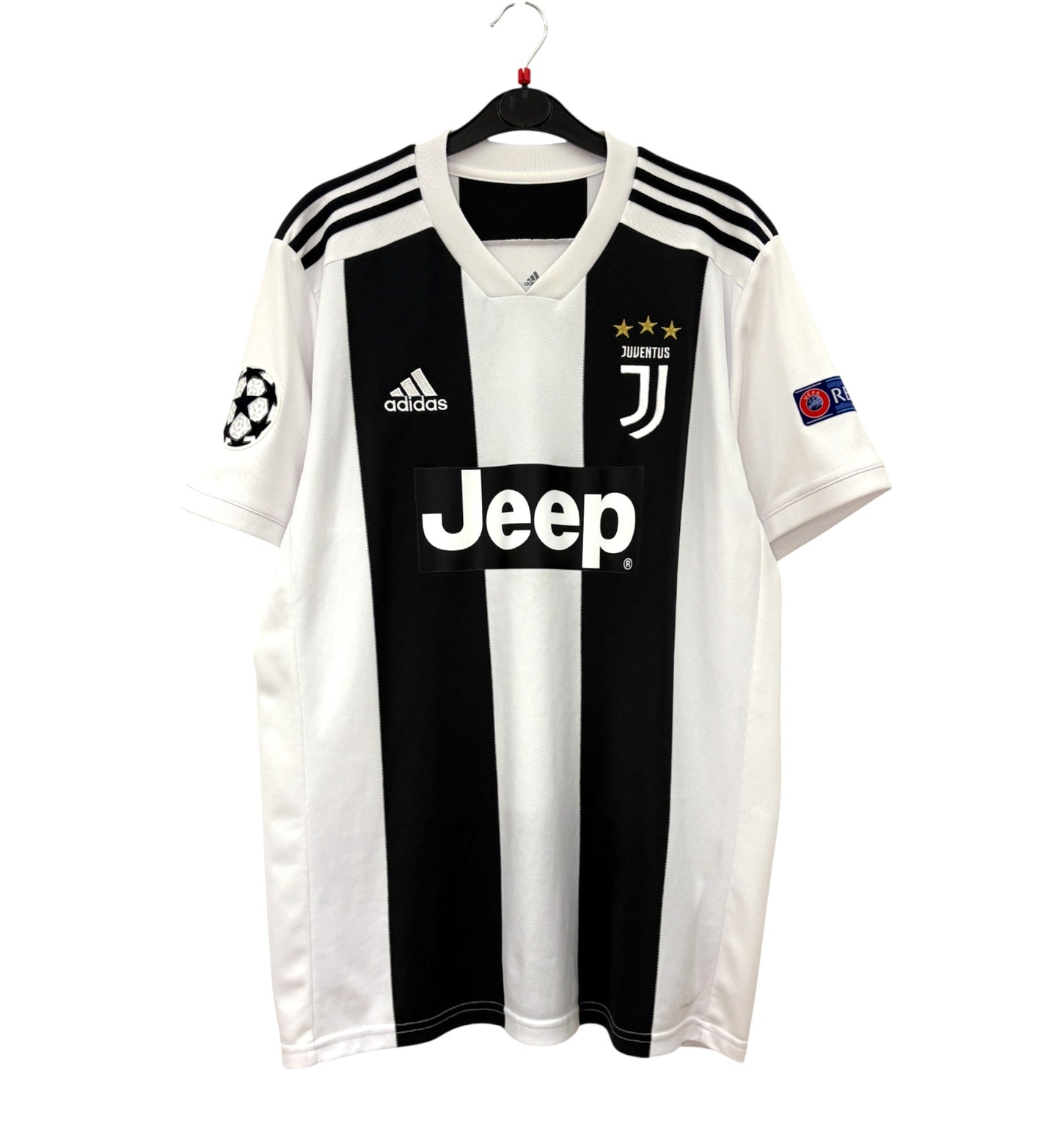 2018 2019 Juventus Adidas Home UCL Football Shirt RONALDO 7 Men's Large